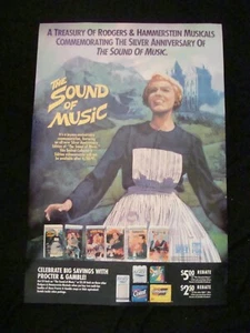 SOUND OF MUSIC video poster original video store PROCTOR & GAMBLE soap promo  - Bild 1 von 2