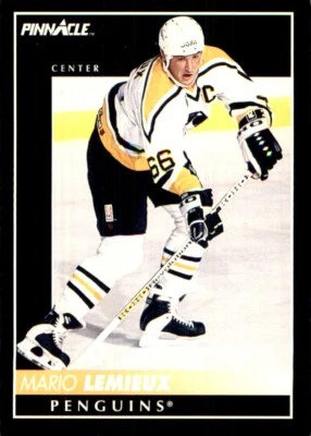 Mario Lemieux PITTSBURGH PENGUINS 1992-93 Pinnacle #300 Score - Image 1 of 2