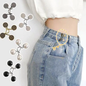 Pants Waist Tightener For Pants Women Waist Adjuster Jean Waistband Pins, R0L9 - Picture 1 of 24