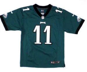 Nike Onfield Eagles 11 Wentz Boys Youth Size L NFL Football Jersey Green - Picture 1 of 6