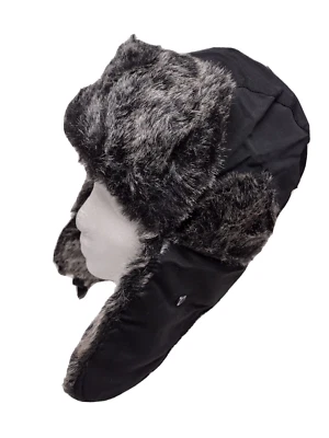 Sombrero de trampero City Hunter Premium negro Foto 1 de 3