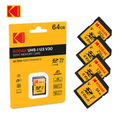 KODAK SD Card Memory Card SDHC SDXC SD U1 U3 V30 A1 512GB 256GB for Camera Video - Image 1 of 4