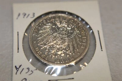 GERMANY PRUSSIA 3 MARK 1913 KM535 SILVER - Image 1 of 2