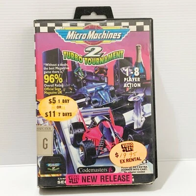Micro Machines 2 Turbo Tournament + Box & Manual - Sega Mega Drive - Tested - Image 1 of 4