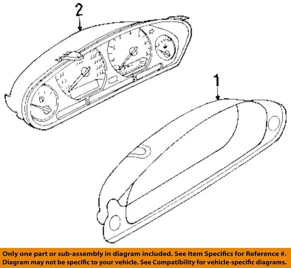 Used Speedometer Gauge fits: 1995 Bmw 325I cluster MPH US market Grade A - Image 1 of 2