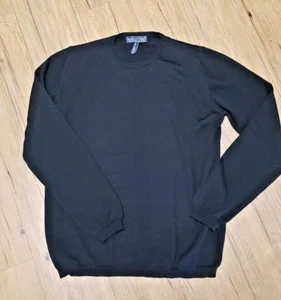 Harold Powell Merino Wool  navy blue  Men's sweater  Pullover Size medium - Picture 1 of 5