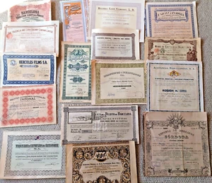 Spain / Espana: 16 different Bond and Share certificates, from 1899 to 1970ies - Bild 1 von 10