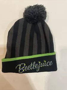 Beetlejuice Hat Beanie Pom Adult One Size - Picture 1 of 2