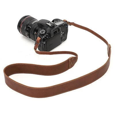 Kamera Nackenriemen Schultergurt Verstellbarer Premium Leder für DSLR SLR - Bild 1 von 4