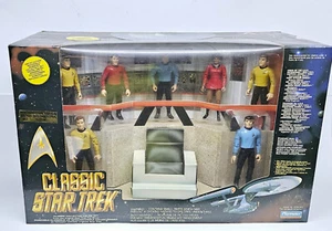 JUEGO DE FIGURAS PUENTE COLECCIÓN CLÁSICA Star Trek Playmates 1993 pestaña MIMB sellada - Imagen 1 de 9