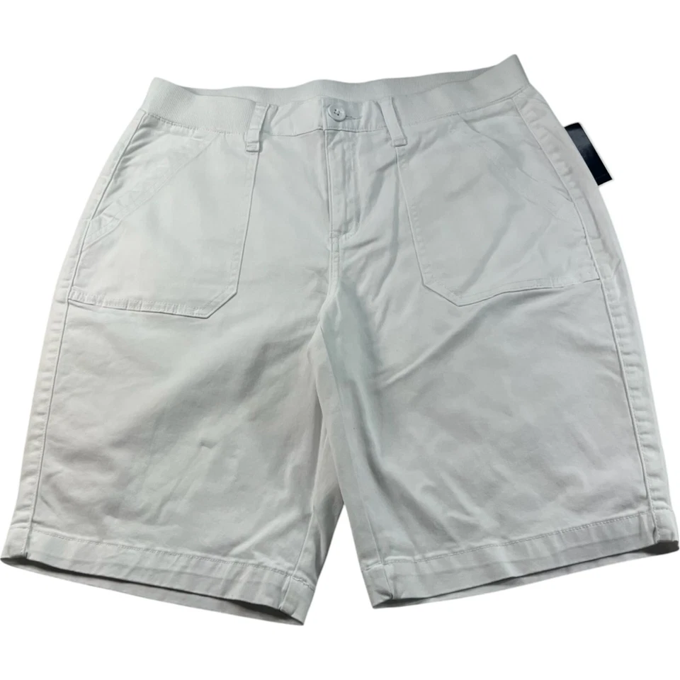 Karen Scott Shorts Womens Size 6 White Pockets Stretch New - Image 1 of 4