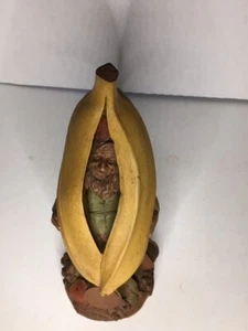 Tom Clark Gnome, BANANAMAN Statue Cairn 1992, Retired, Signed, #57, 9-1/4” Tall - Picture 1 of 5
