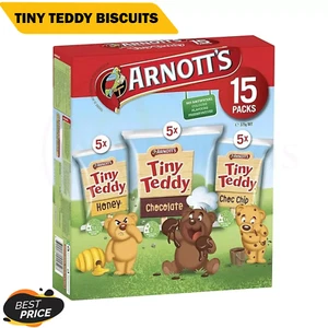 Arnott'S Tiny Teddy Biscuits Variety Pack 15 Pack 375G | AU - Picture 1 of 7