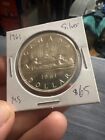1961 Canada Silver Dollar $1 Voyageur 80% Silver QEII Proof-Like