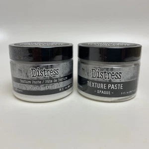 Tim Holtz Distress Texture Paste - Opaque Matte and Crackle - Two Jar Bundle - Picture 1 of 6
