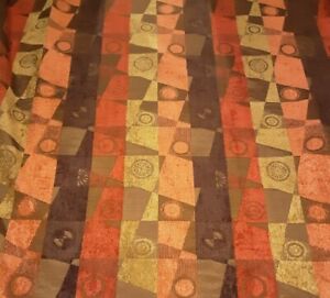Upholstery Fabric Chenille Design Fall Multicolor 59" Wide (By the Yard)