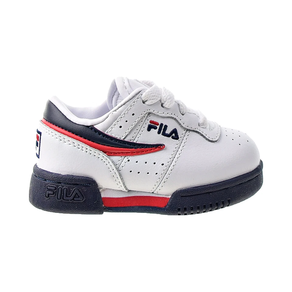 Fila Original Fitness Toddlers Size 5 Shoes White-Navy-Red 7VF80105-150 Boxed