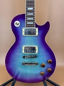 Custom shop LP Blueberries DD tastiera palissandro chitarra elettrica 6 corde - Foto 1 di 10