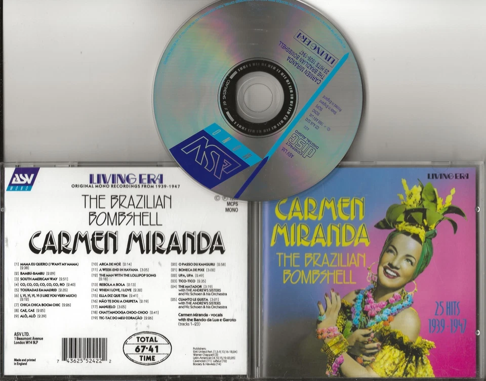 CARMEN MIRANDA Brazilian Bombshell (1939-1947) cd 1998 - Image 1 of 1