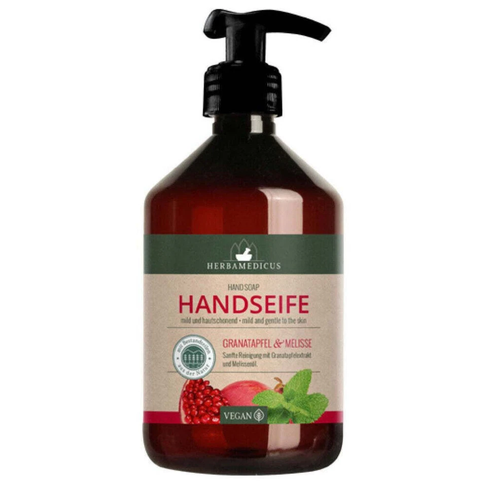 Herbamedicus Handseife Granatapfel & Melisse 500 ml in Pumpflasche - Bild 1 von 1