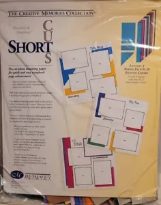 Creative Memories Short Cuts 200 einfarbige und bedruckte geometrische Formen NEU - Bild 1 von 2