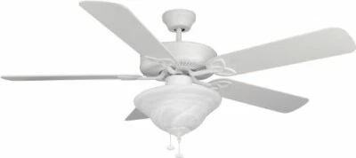 Craftmade BLD42MWW5C1 Triple Mount 42" Ceiling Fan, 5 Blades, Matte White - Image 1 of 3