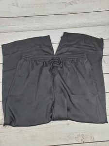 Madewell Women’s Black Cotton knit Pants Drawstring Sz XL Wide Leg NWT T4 - Picture 1 of 9