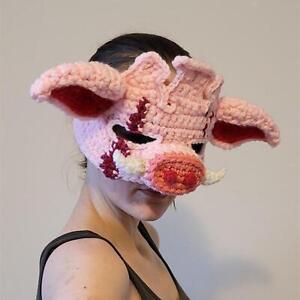 Masque de cochon fantaisie pour Halloween, masque d'animal pour jeu de rôle