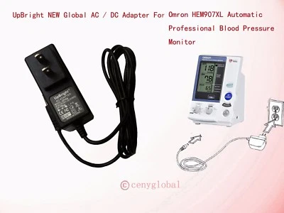 UPBRIGHT® 8V AC/DC Adapter For Omron HEM-907 HEM-907XL Pro Blood Pressure Monitor Charger