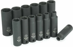 Titan 48400 13-Piece 3/8" Drive Metric Deep Impact Socket Set FREE SHIPPING - Picture 1 of 2