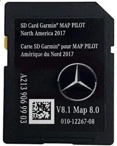 2017 2018 Mercedes V8.1 A2139069903 GPS Navigation SD Card Garmin Map Pilot - Picture 1 of 1