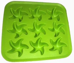 FLEXIBLE STARFISH ~ ICE CUBE MOLD by IKEA ~ 7" X 7" ~ 9 Cavities - Picture 1 of 1