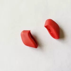 OAKLEY HALF JACKET FLAK JACKET REPLACEMENT NOSE PADS RED *LARGE SIZE* AUTHENTIC - Picture 1 of 1