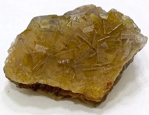 58 Grams Yellow to Brown Color Fluorite Crystal Specimen - Picture 1 of 3