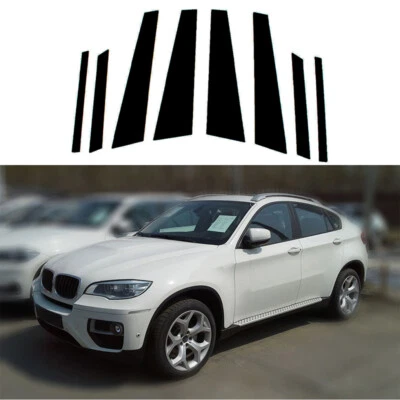 Postes de pilar moldura de puerta de ventana para BMW X6 E71 2008 2009 2010 2011 2012 2013 2014 Foto 1 de 4