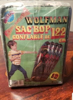 Wolfman Classic Movie Monster  3D 48" Inflatable Bop Bag ~RARE~ VTG 80's Toy  - Image 1 of 4