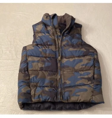 Жилет детский Gap синий камуфляж - размер XS - Изображение 1 из 4