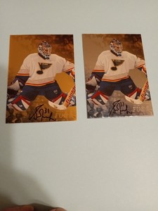 1998-99 Grant Fuhr In the Game Be a Player AUTO  Gold & Silver #122