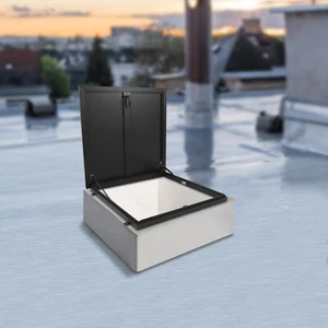 31.5*31.5 In Roof Hatch Roof Access Hatch Roof Security Door Aluminum Alloy - Picture 1 of 16