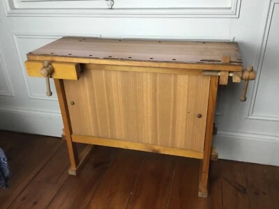 Rare petit établi ancien enfant bois années 60-70 jouet VERO - Photo 1/4