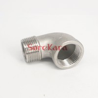 Codo de 45 ° 3//4/" hembra de montaje de 150# 304 tubo de acero inoxidable grado de biodiesel NPT