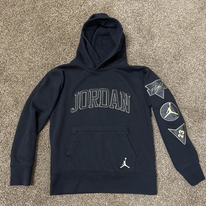 Jordan Jungen Hoodie Jugend Small 8-10 schwarz Pullover Jumpman Take Flight Patches - Bild 1 von 10