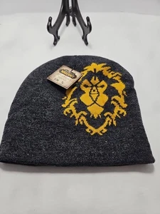 World Of Warcraft wendbare graue Beanie Mütze Beutekiste 2017 WoW neu mit Etikett - Bild 1 von 3
