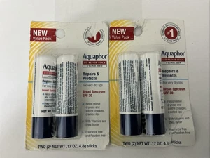 Aquaphor LipProtectant + Sunscreen with SPF 30, O.17 fl oz.4.8g.Exp 1/26(4sticks - Picture 1 of 5