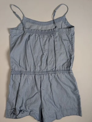 Mameluco Ann Taylor LOFT para mujer azul cambray sin mangas talla 8 correas ajustables Foto 1 de 4