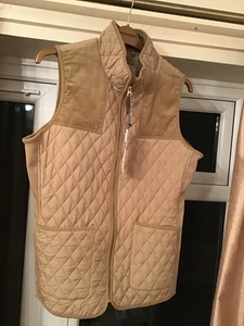 Joules ladies showerproof gilet  size 16 lovely gold colour with matching zips - Picture 1 of 3