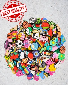 Shoe Charms Premium lot 30 PCS different decoration croc 100 random PVC jibbitz - Picture 1 of 16