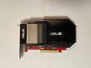 ATI Radeon HD 3650 AGP 512 MB DDR2 ASUS AH3650 Silent Passive Cooling Video Card - Afbeelding 1 van 7