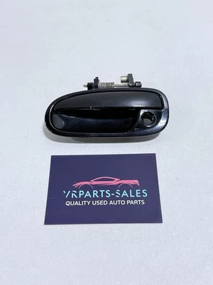 96-00 Civic Puerta delantera izquierda exterior exterior tirador manija negra OEM #6635 Foto 1 de 4