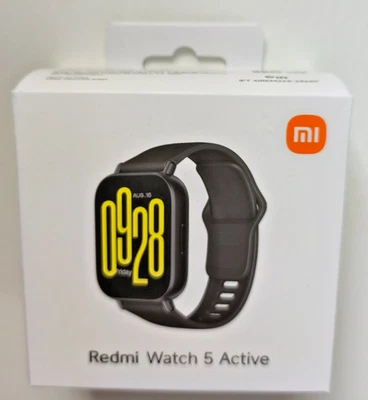 NEW UNOPENED Xiaomi Redmi Watch 5 Active Midnight Black - Image 1 of 2